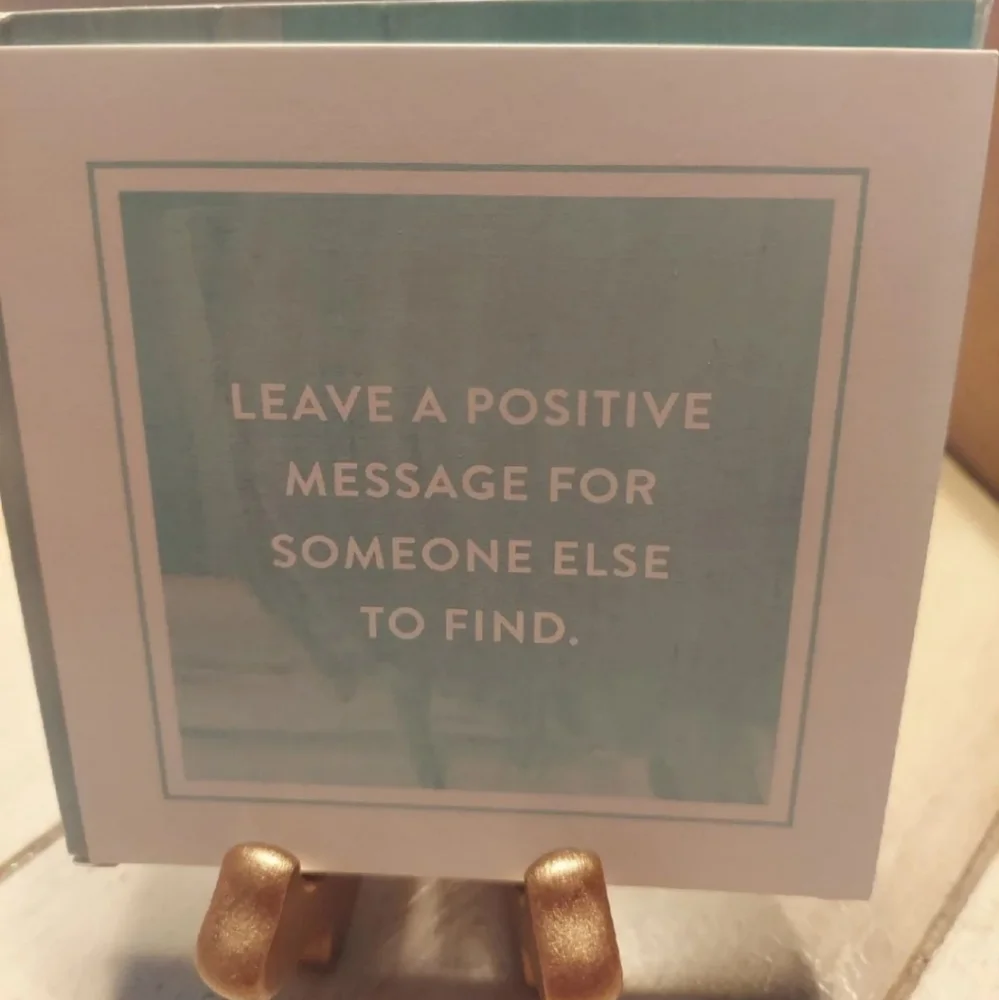 INSPIRATIONAL WELLNESS CARDS WITH GOLD FRAME By Zoe Brennan BNWT SO